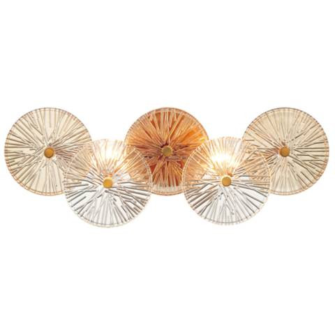Eurofase Sue-Anne 8" High Matte Gold 2-Light Wall Sconce | Lamps Plus