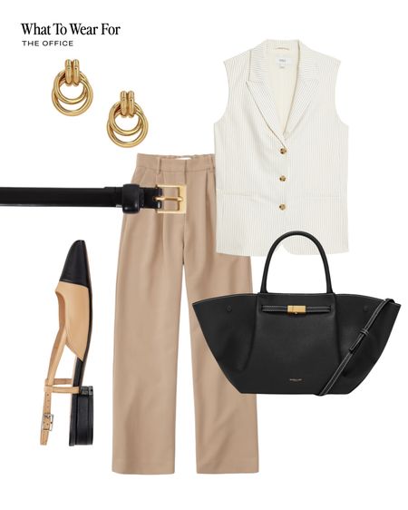 Styling a waistcoat for summer ☀️ 

The office, workwear, ballet flats, leather tote bag, Abercrombie trousers, neutral fashion 

#LTKworkwear #LTKstyletip #LTKsummer