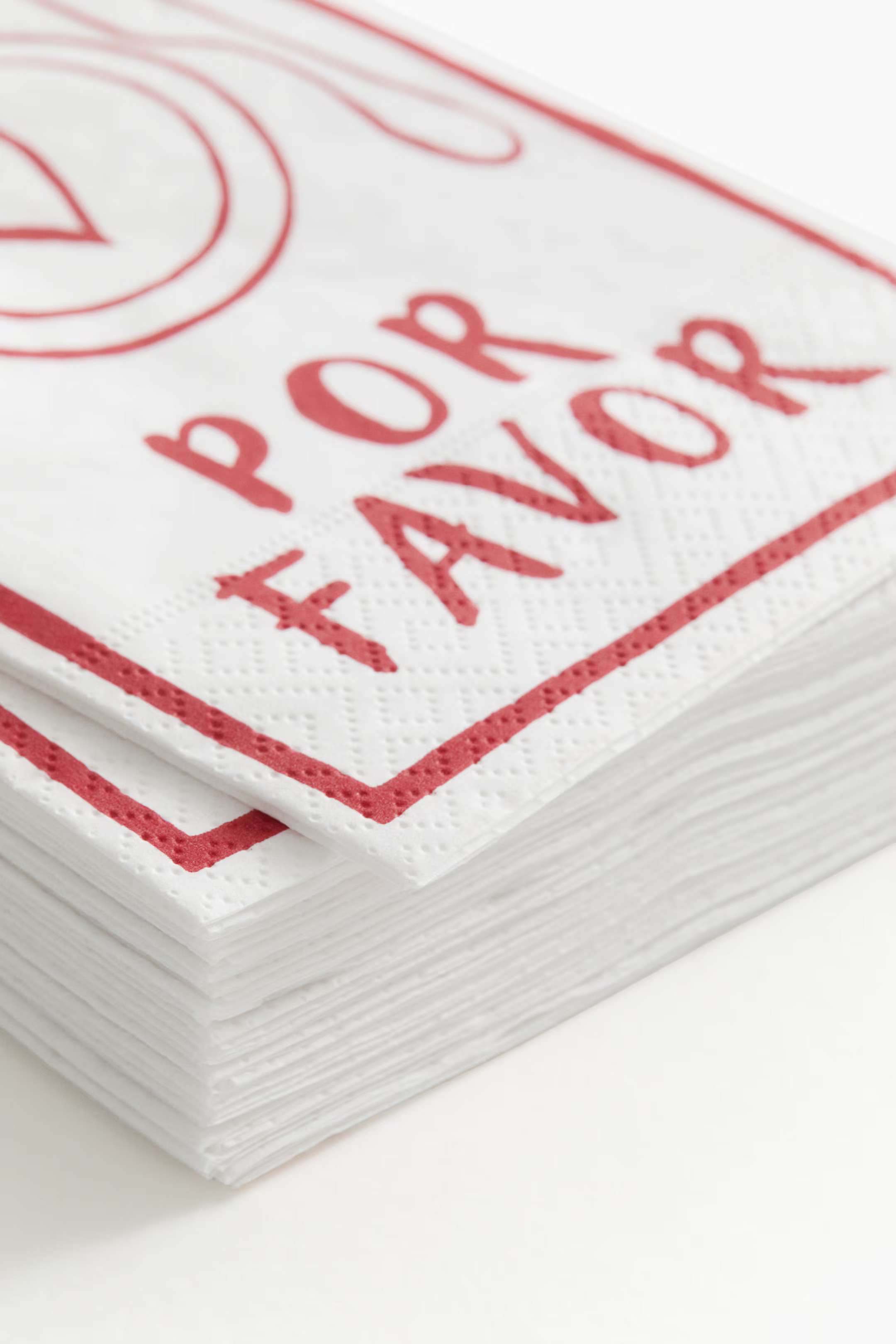 15-pack Paper Napkins - Red/More Amor - Home All | H&M US | H&M (US + CA)