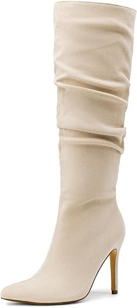 DREAM PAIRS Women's High Stiletto Knee High Boots | Amazon (US)