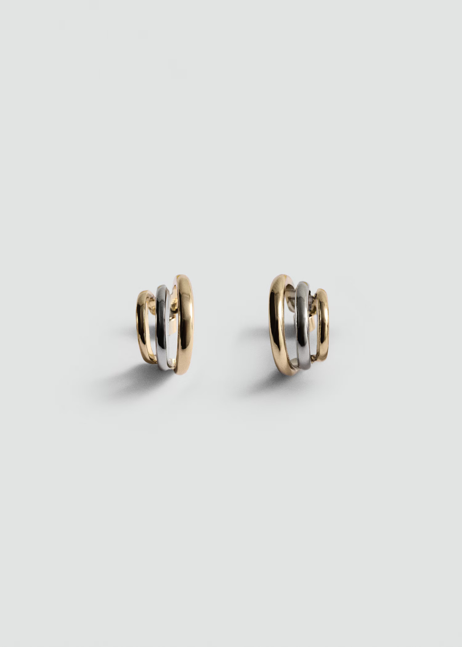 Triple-hoop combined earrings - Women | MANGO USA | Mango (US/MX/AU)