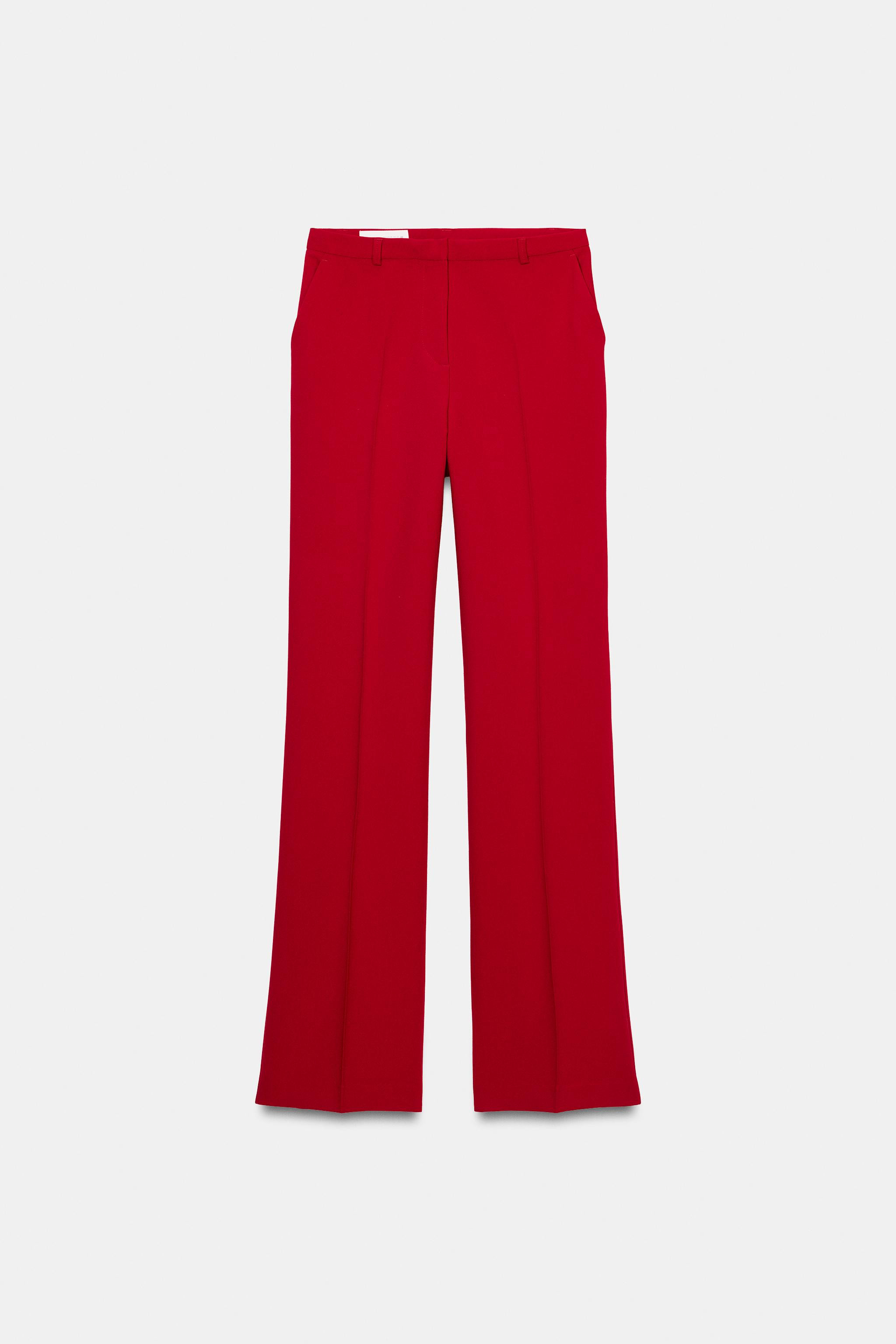 HIGH-WAISTED STRAIGHT LEG PANTS | Zara US