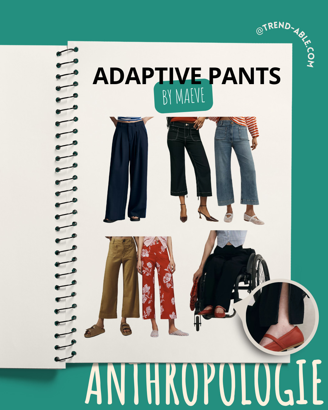 Adaptive pants by Maeve that blend tailored vibes with easy waistbands, softer fabrics, and seated-friendly fits. From wide-leg to cropped styles, these are made to move with you—no fuss required.👖

#AdaptiveFashion #Anthropologie #Maeve #InclusiveStyle #TrendAble
 

 #LTKootd #LTKBeauty #LTKTravel