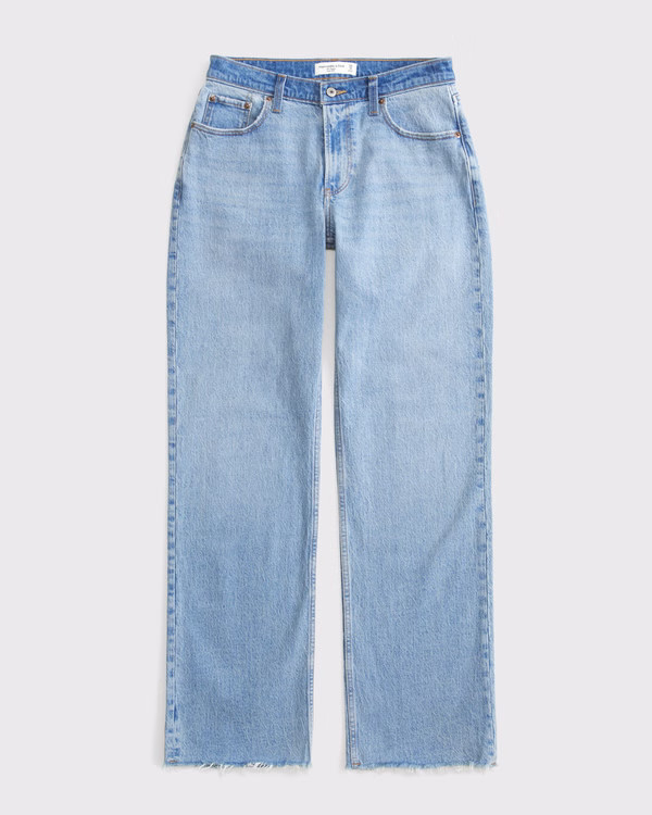 Women's Curve Love Low Rise Baggy Jean | Women's Bottoms | Abercrombie.com | Abercrombie & Fitch (US)