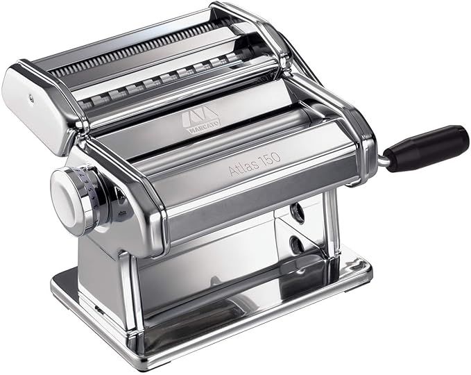 Marcato Atlas 150 Pasta Machine, Made in Italy, Includes Cutter, Hand Crank, and Instructions, 15... | Amazon (US)