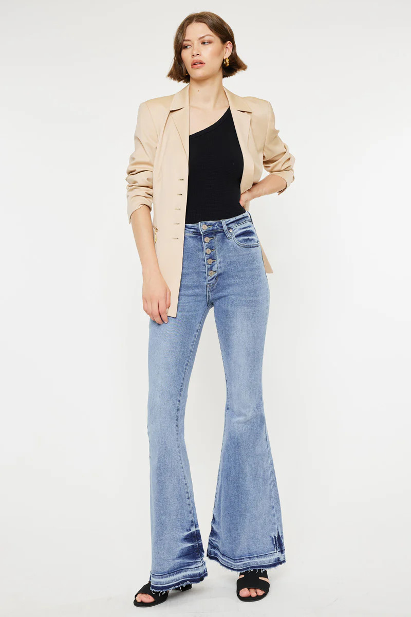 Zoey High Rise Super Flare | Kancan USA