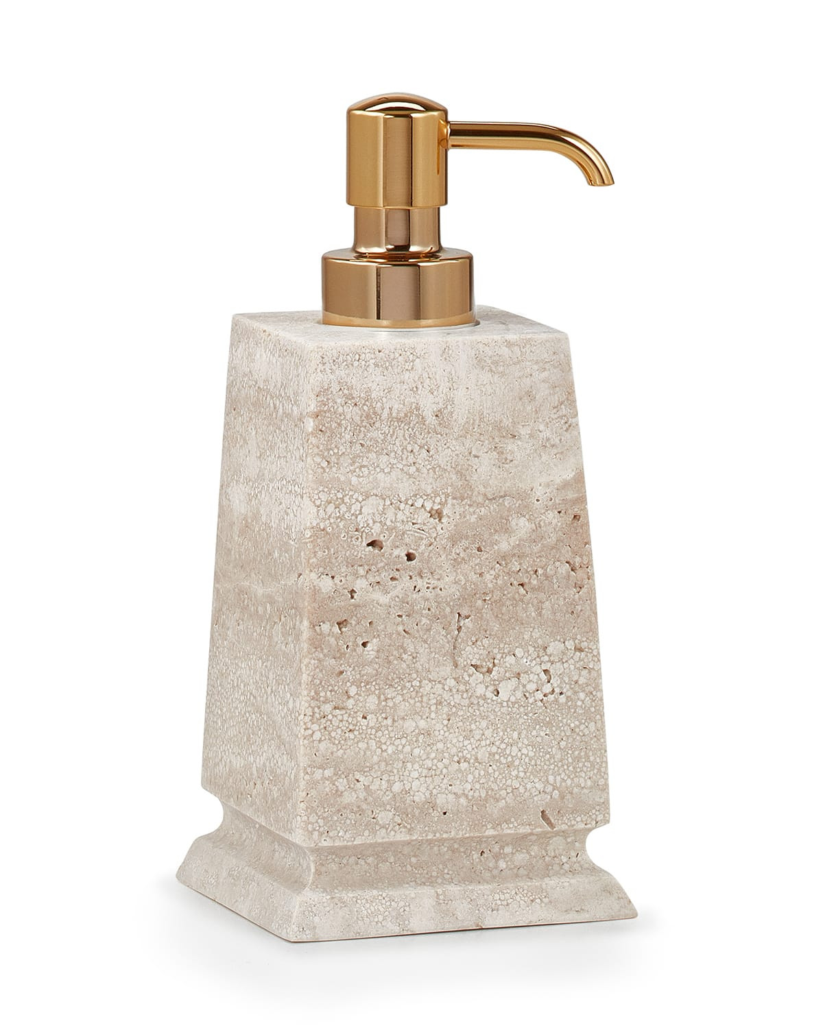 Titan Pump Soap Dispenser, Polished Gold | Horchow