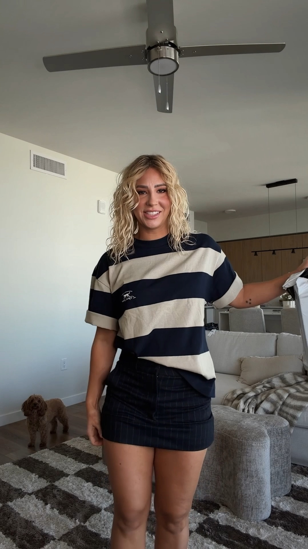 Fall casual trendy skirt and sneakers outfit 

#LTKStyleTip #LTKMidsize #LTKFindsUnder100