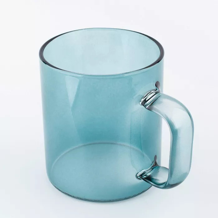 14oz Glass Mug Blue - Parker Lane | Target