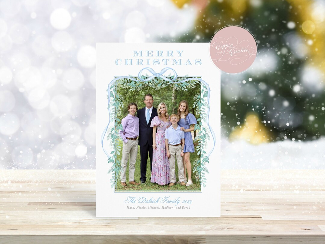 PRINTABLE Christmas Card With Photo Holiday Card Photo Card - Etsy | Etsy (US)