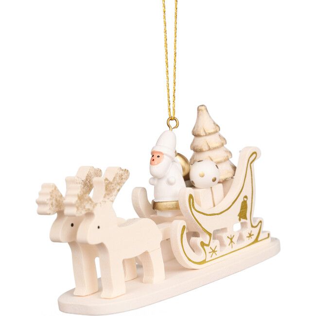 Santa Claus Sleigh Ornament | Maisonette