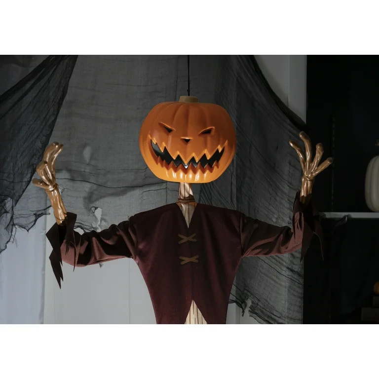 The Nightmare Before Christmas Pumpkin King 6 Foot Tall Hanging Halloween Decoration. | Walmart (US)
