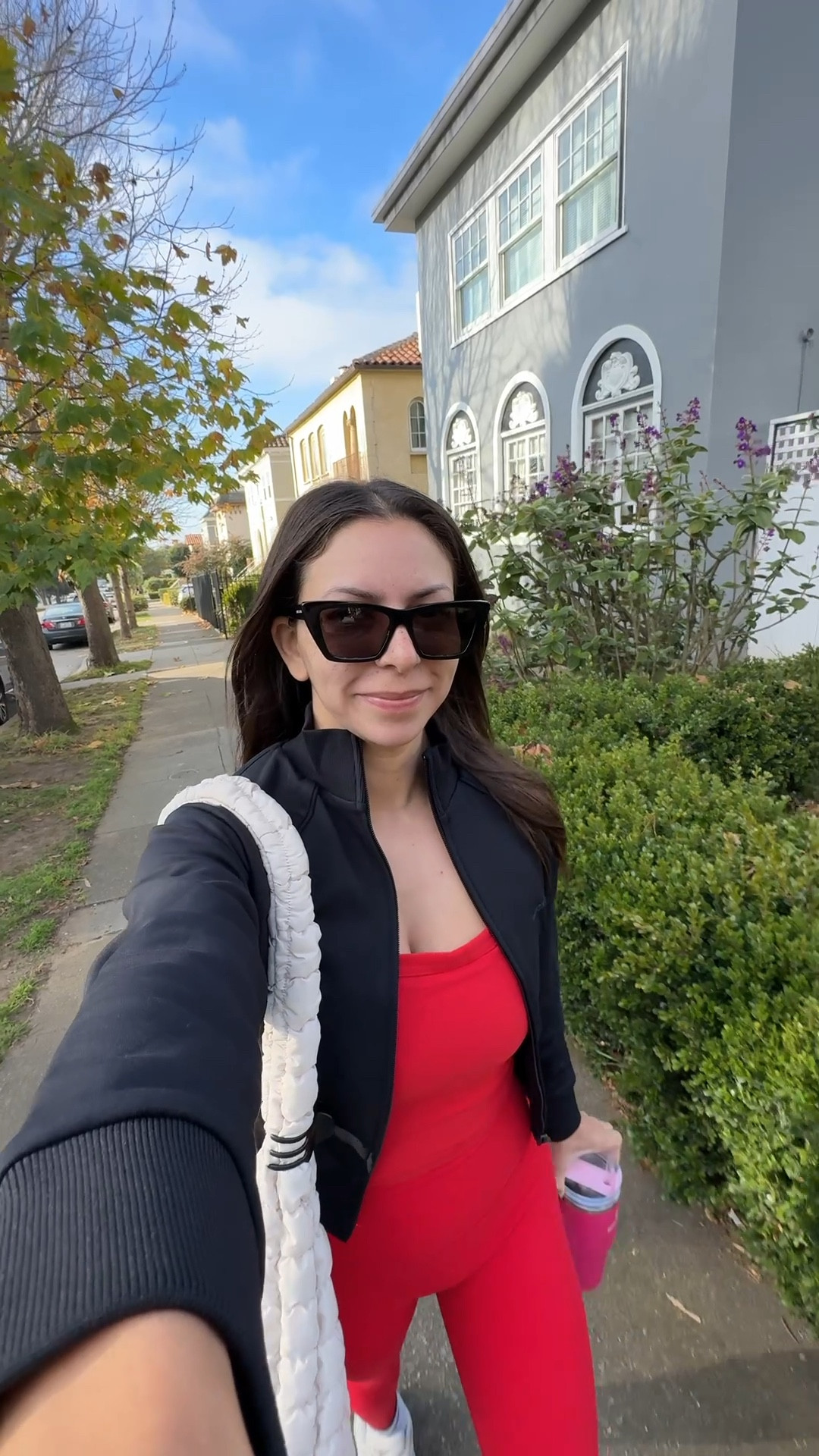 Red festive holiday active set❤️

Bra top- medium
Leggings- small short
Skims Nike track jacket- small
Target puffer tote bag
YSL sunglasses
New balance 9060 sneakers 
Tavi grip socks

Petite, active wear, Pilates outfit, barre outfit, red leggings, red workout set, holiday, Christmas 


#LTKPetite #LTKActive #LTKfitnessgoals