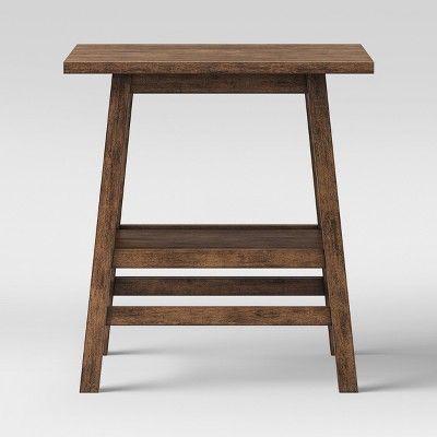 Haverhill Wood End Table Weathered Brown - Threshold&#8482; | Target