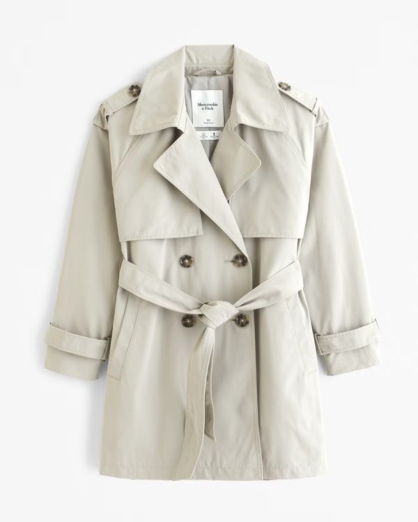 Mid Trench Coat | Abercrombie & Fitch (US)