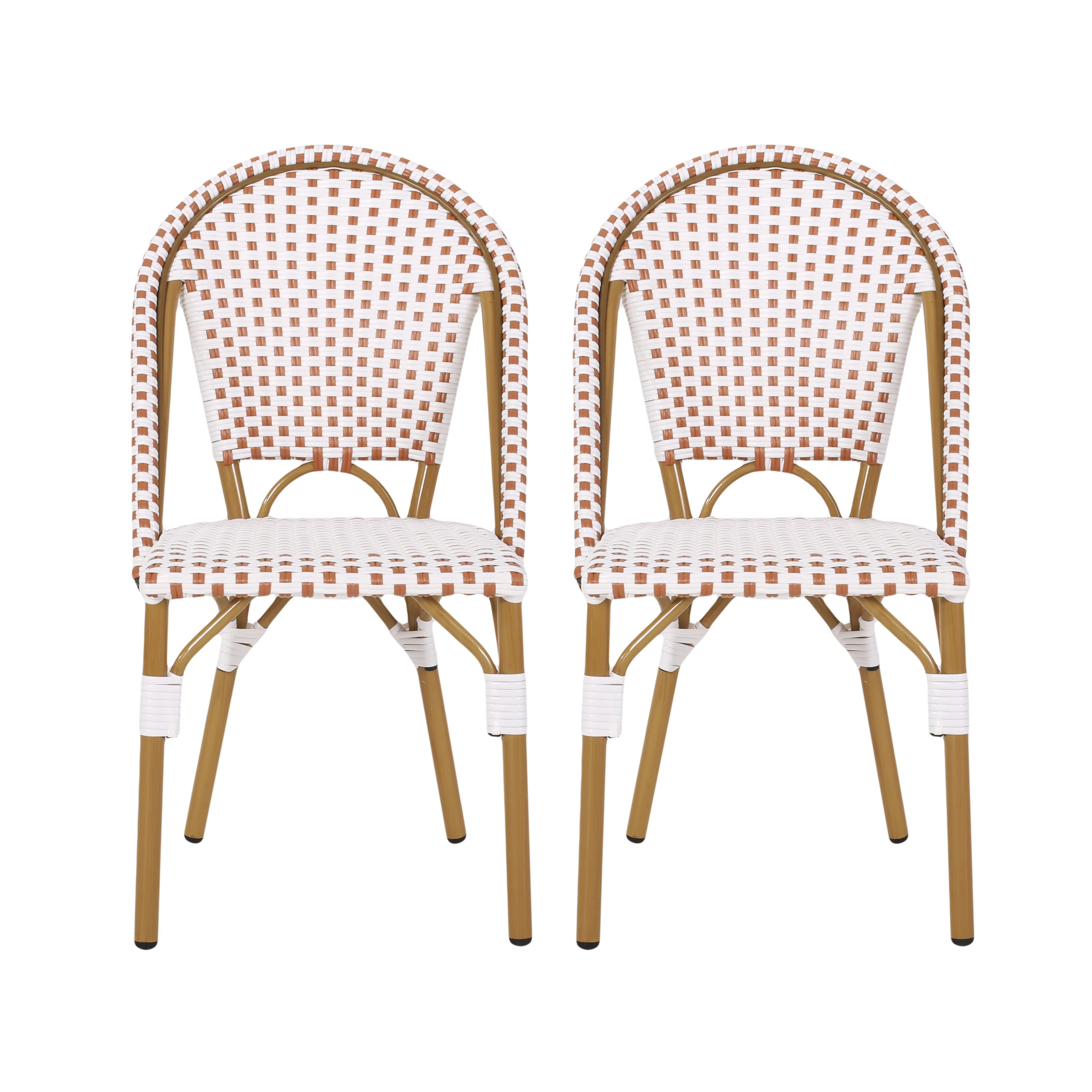 Polyethylene (PE) Wicker Wicker Outdoor Dining Side Chair | Wayfair North America