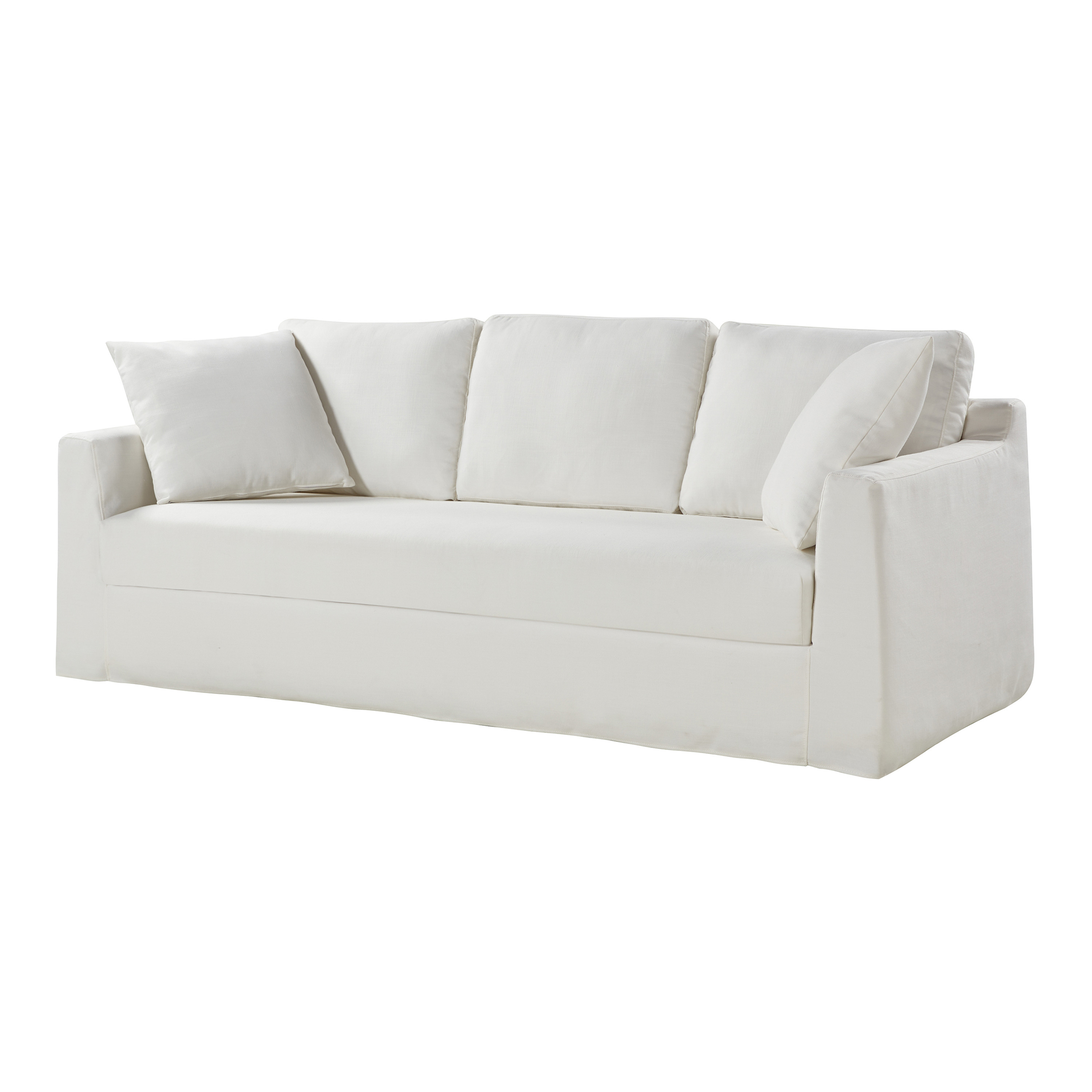 Merchland White Cotton Slipcover Sofa | World Market