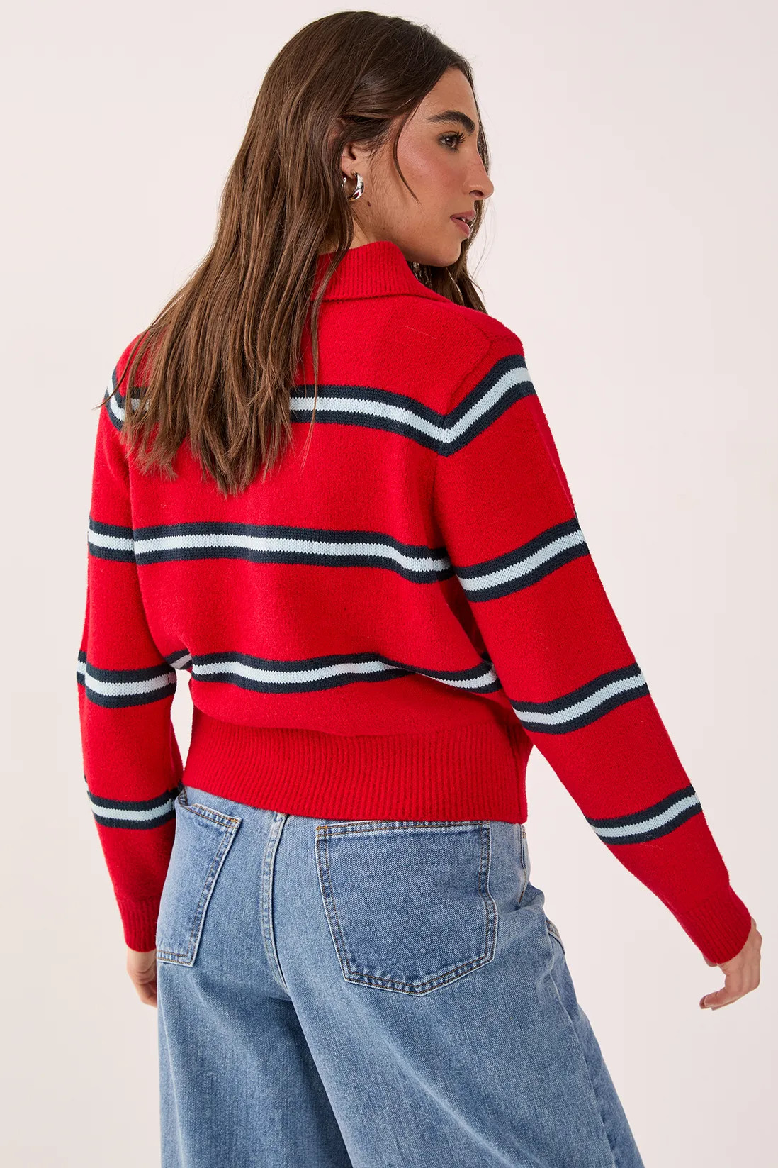 Jumpers & Cardigans | Single Stripe Knitted Rugby Top | NastyGal | NastyGal UK