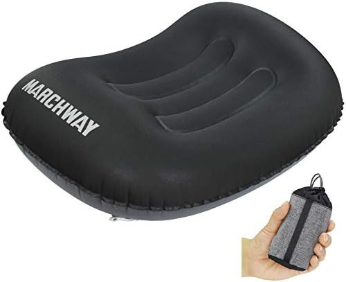 MARCHWAY Ultralight Compact Inflatable Camping Pillow, Soft Compressible Portable Travel Air Pill... | Amazon (US)