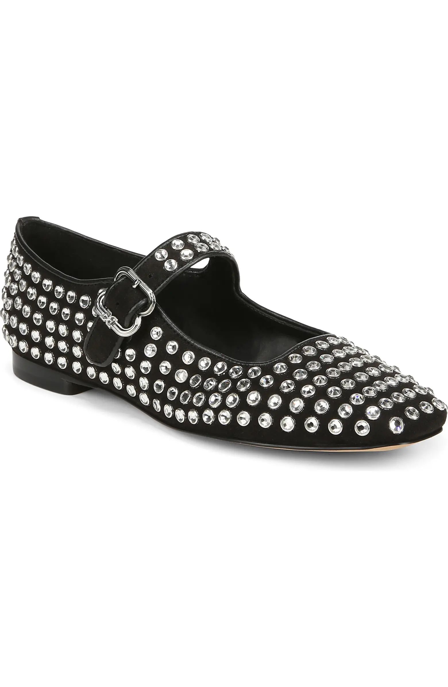 Michaela Rhinestone Mary Jane Flat (Women) | Nordstrom