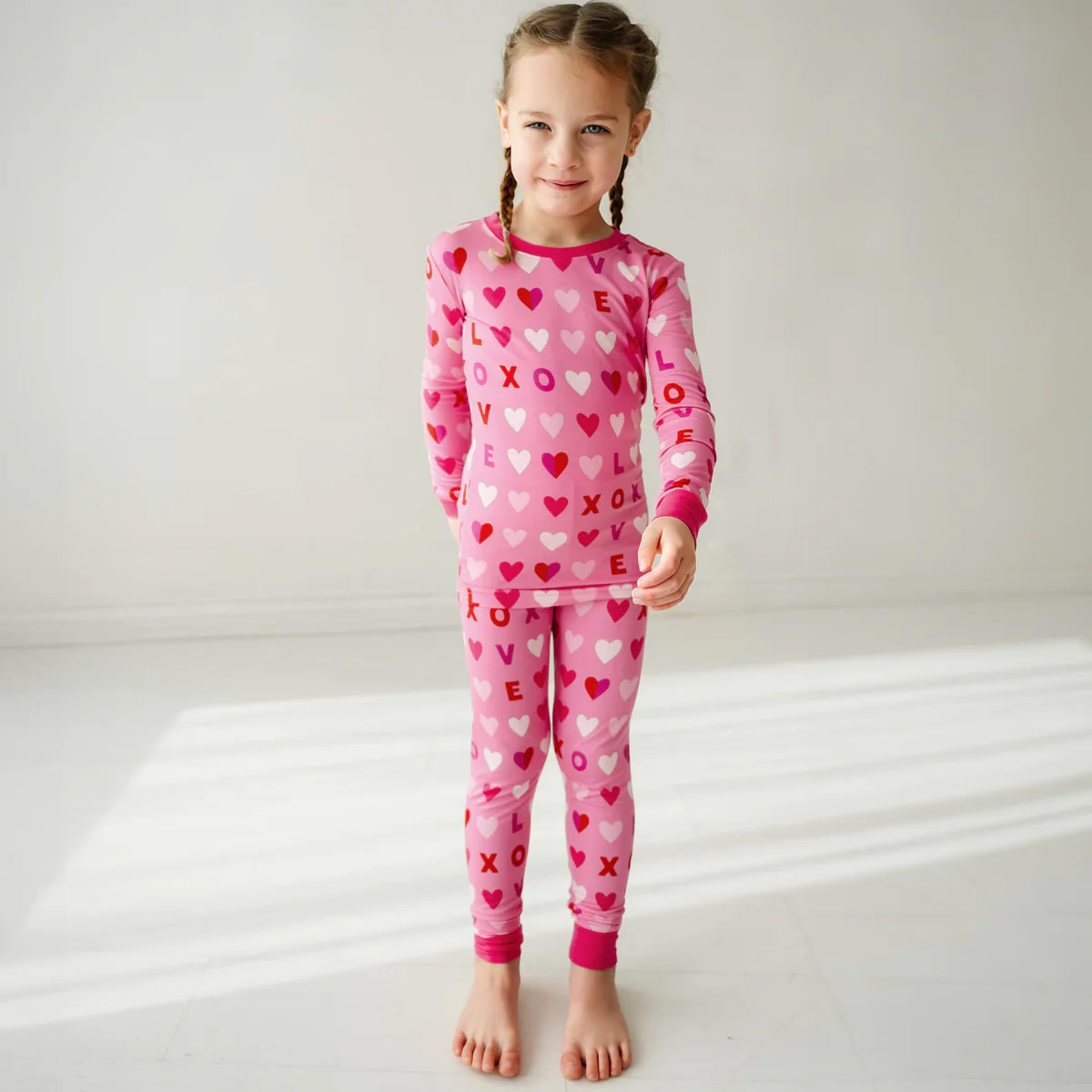 Pink XOXO Two-Piece Pajama Set | Little Sleepies