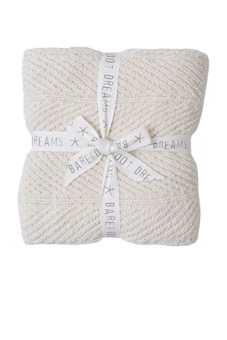 Barefoot Dreams Bamboo CozyChic Herringbone Blanket in Cream from Revolve.com | Revolve Clothing (Global)