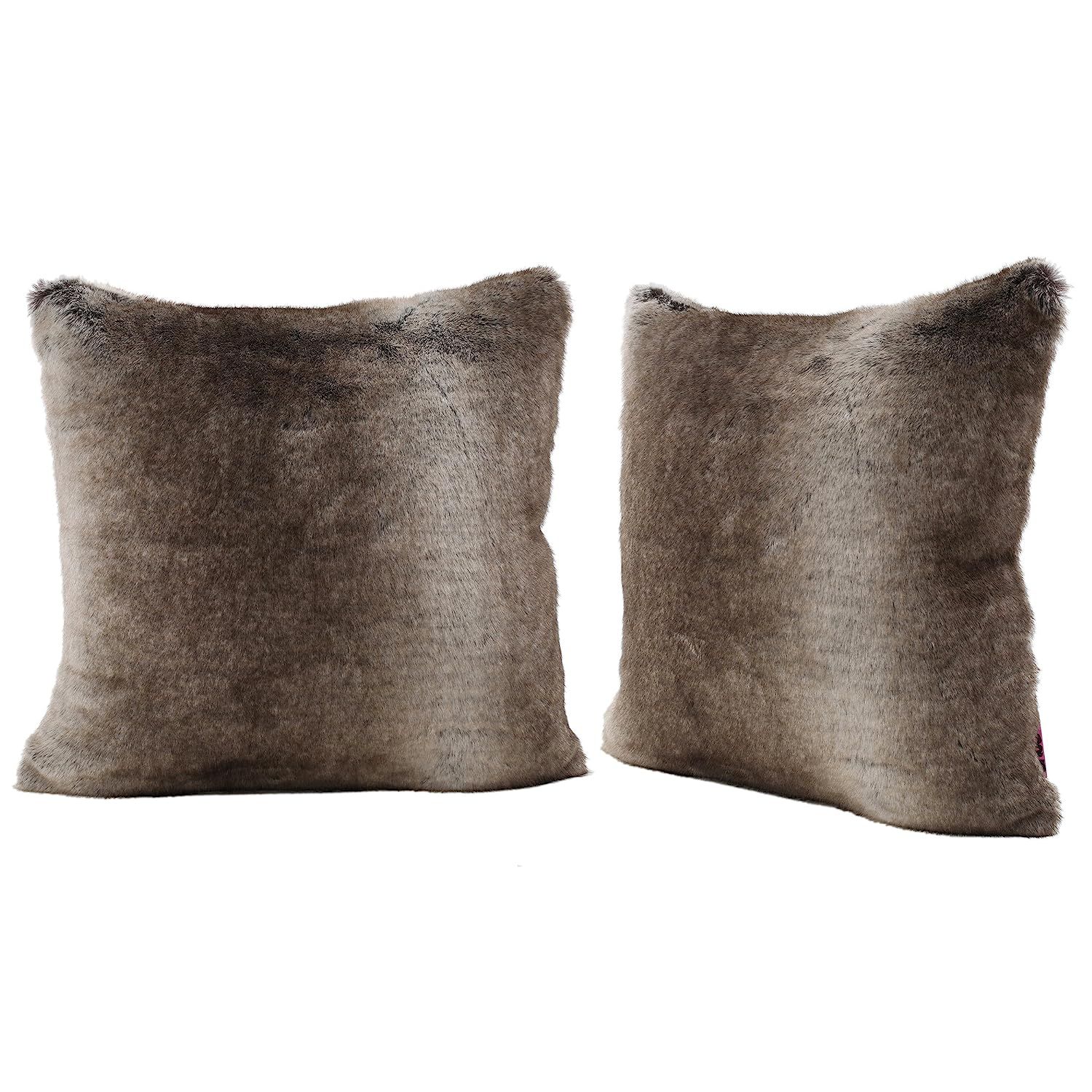 Christopher Knight Home 299799 Ellison Ash White Decorative Faux Fur Fabric Throw Pillow (Set of ... | Amazon (US)