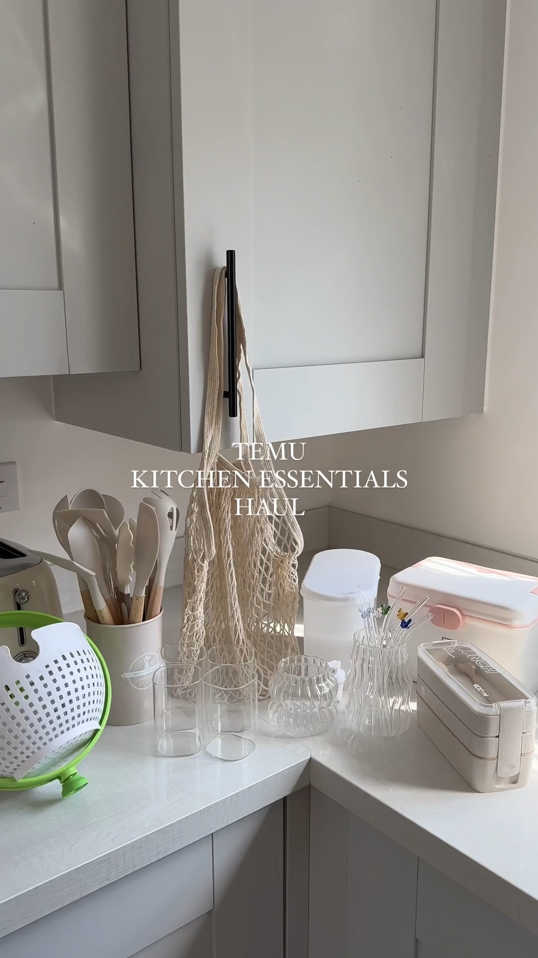 Cute kitchen essentials, bento box, storage, cute glassware, home-wear, net bag, temu finds 

#LTKhome #LTKeurope #LTKFind