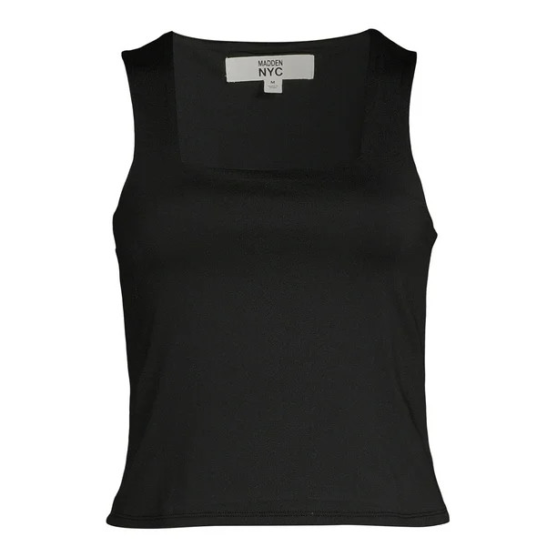 Madden NYC Juniors Square Neck Sleeveless Top | Walmart (US)