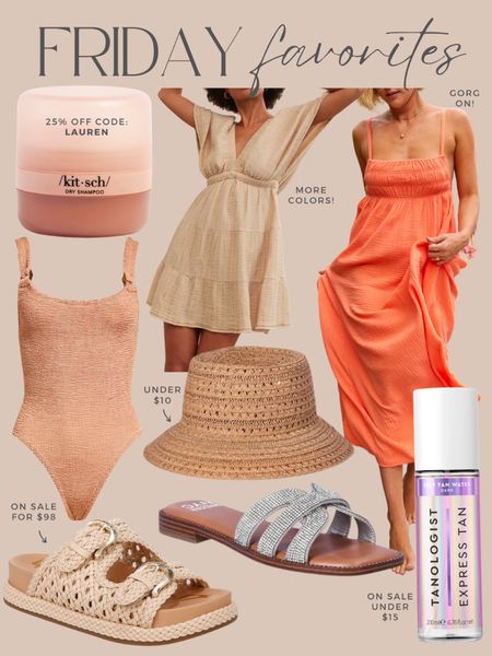 Friday favorites!✨ some items are on major sale!

Kitsch 25% off site-wide code: LAUREN

Summer dress. Cover up. Vacation outfit. Sandals. Swimsuit. 

#LTKFindsUnder100 #LTKStyleTip #LTKSaleAlert