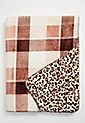 Plaid Leopard Plush Blanket | Maurices