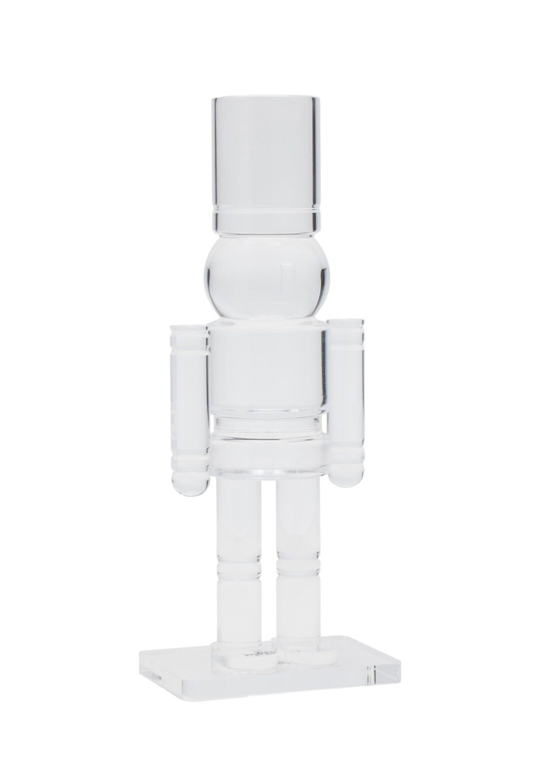 CB2 Inspired Clear Acrylic Nutcracker Modern Christmas Decor - Etsy | Etsy (US)