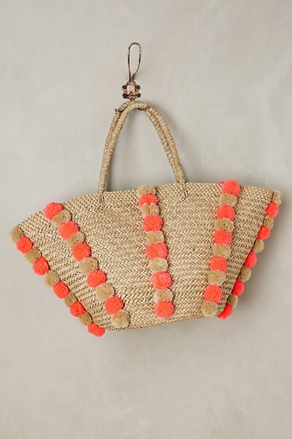 Pepita Pom Tote | Anthropologie (US)