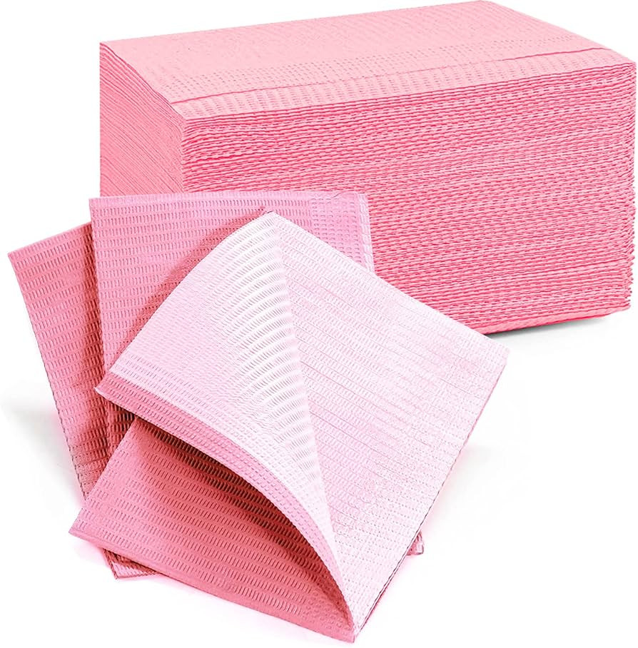 TOEDO Disposable Nail Art Table Towels 13"x18" - 3 Ply Waterproof Dental Bibs for Patients - Dent... | Amazon (US)