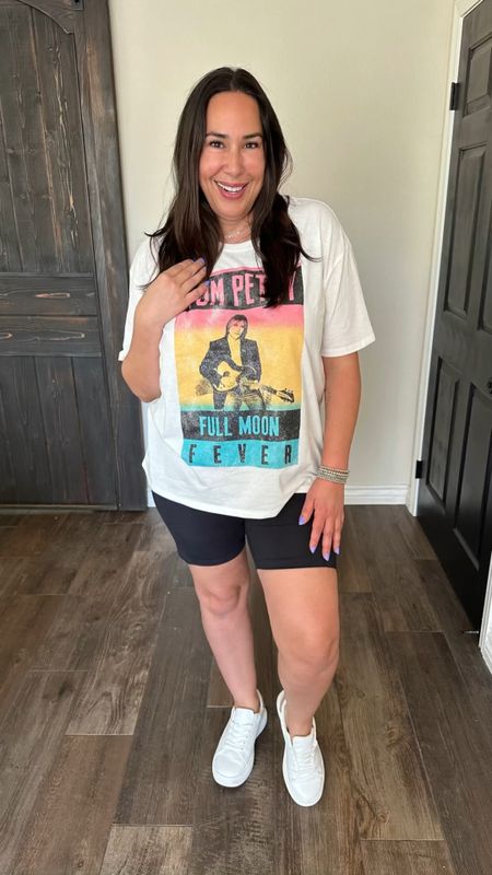$10 Graphic tees! Walmart does it again! We all love a fun graphic t-shirt!  You can style them so many ways. Today I paired with white jeans, denim shorts, and biker shorts.

#walmartfinds #casuallook #summerfashion #midsizefashion

#LTKSeasonal #LTKStyleTip #LTKFindsUnder50