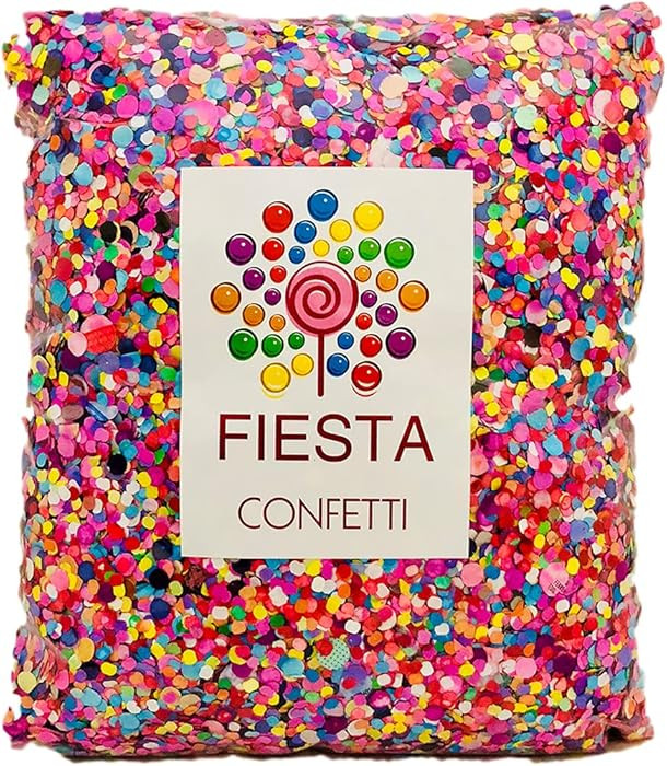 Fiesta Confetti.Value Mexican Colorful Paper Confetti. Jumbo Bag .95lb/425gr. | Amazon (US)