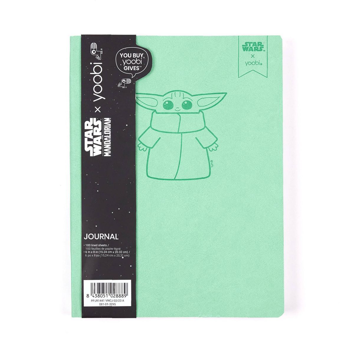 200pg Ruled Journal 8.52"x6" Grogu Mint - Yoobi™ | Target