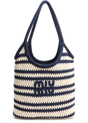 Ivy striped crochet tote bag | 24S (APAC/EU)