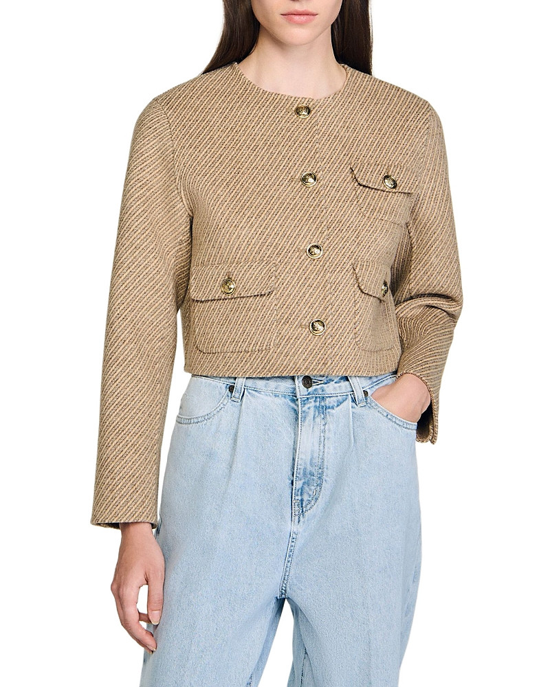 Sandro Stanford Cropped Jacket | Bloomingdale's (US)