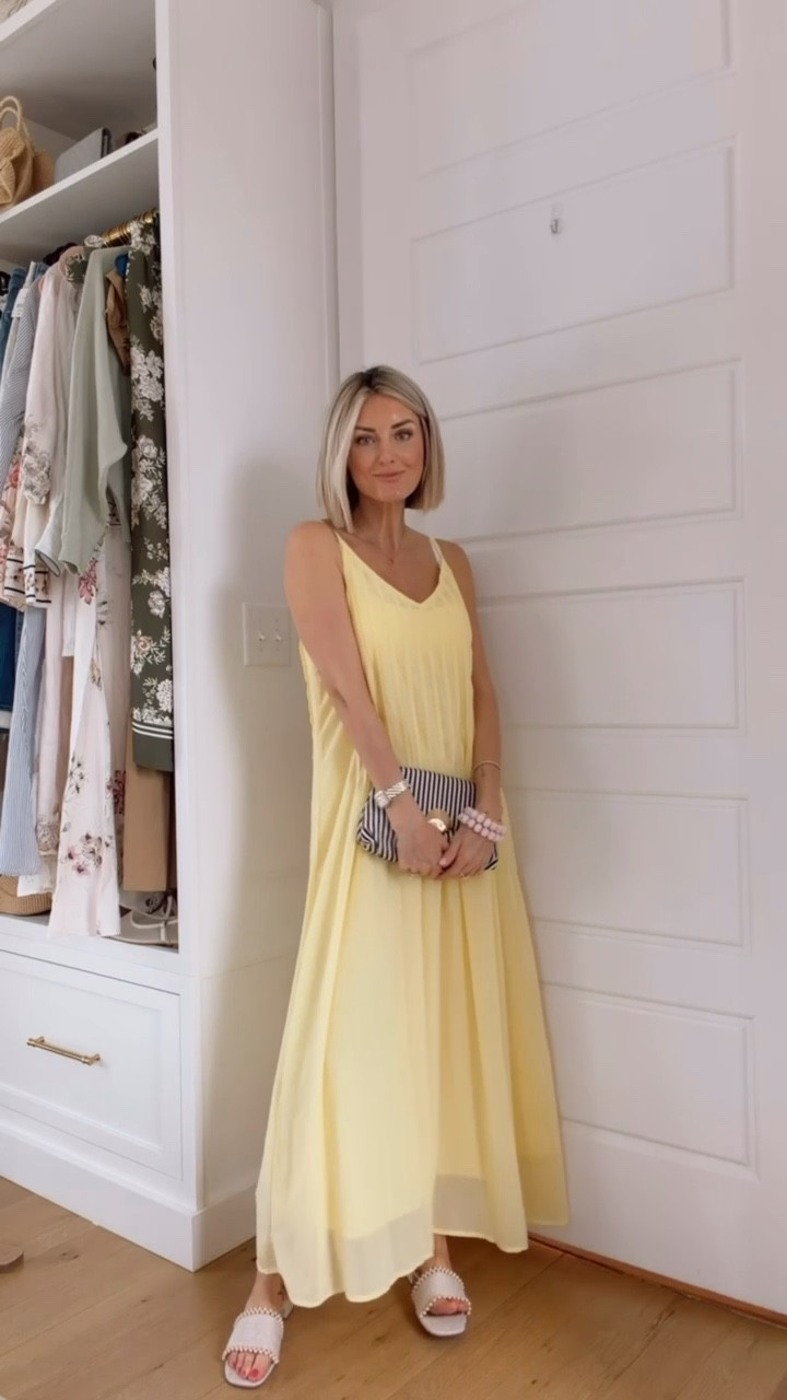This yellow dress would be perfect for a vacation 😍 it’s under $40! Wearing S. 

Loverly Grey, Amazon find, Amazon fashion, yellow dress, spring dress, maxi dress, vacation dress, beach dress, spring break dress 

#LTKSeasonal #LTKTravel #LTKootd