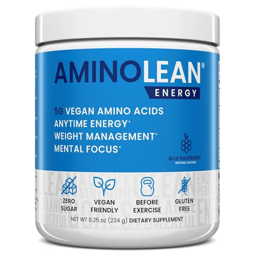 RSP Nutrition AminoLean Pre Workout Powder, Amino Energy & Weight Management with Vegan BCAA Amino Acids, Natural Caffeine, Preworkout Boost for Men & Women, 30 Serv | Amazon (US)