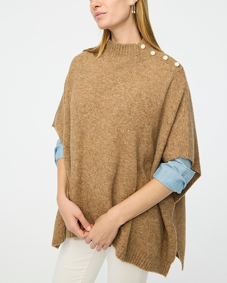 Button-neck poncho | J.Crew Factory