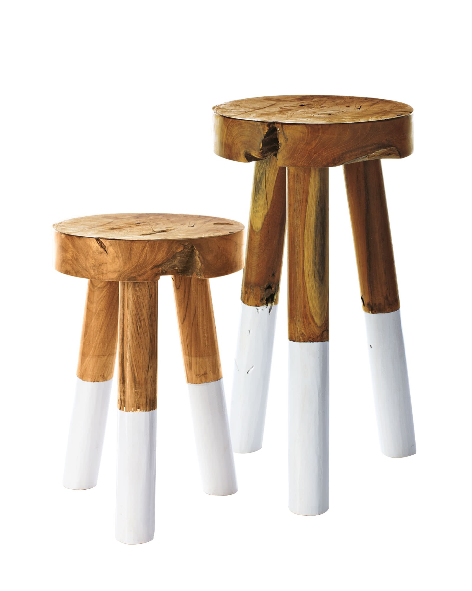 Dip-Dyed Stools | Serena and Lily