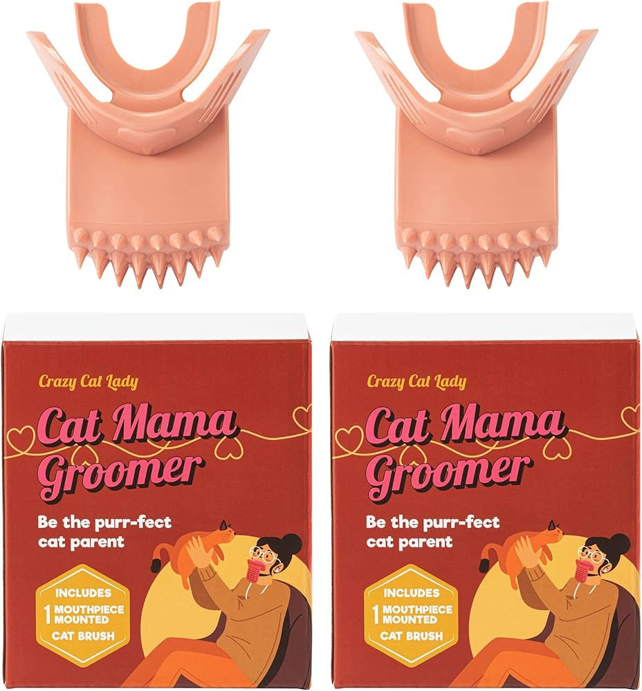 Playful Bonding Cat Tongue Brush - Funny Gag Gift for the Cat Lover in Your Life - Cat Licking an... | Amazon (US)