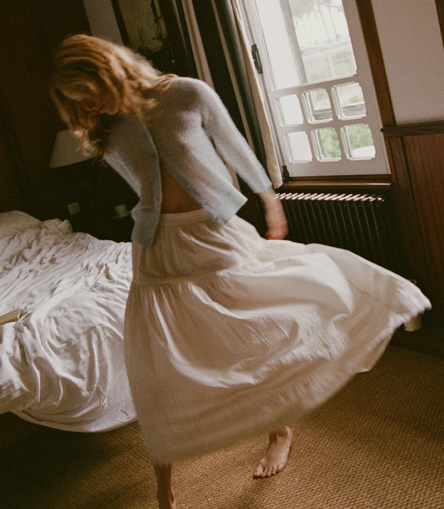 Sebastiane Skirt - Powder | DÔEN | DOEN