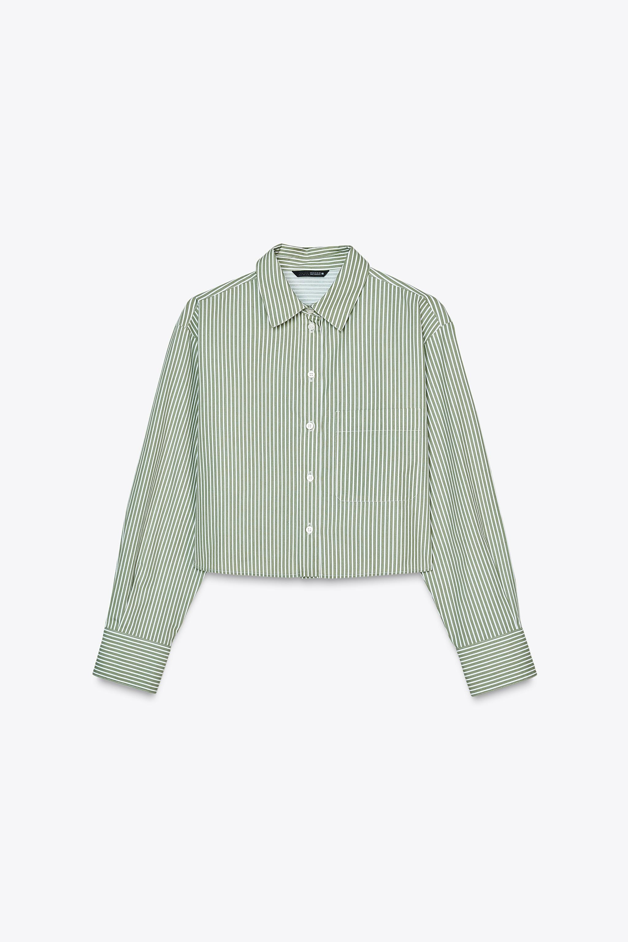 POPLIN CROPPED TOP | Zara US