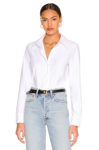 Commando Classic Button Down Bodysuit in White from Revolve.com | Revolve Clothing (Global)