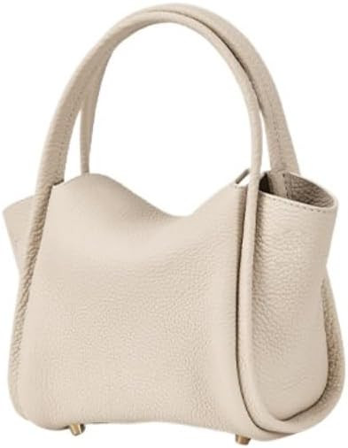 Womens Mini Genuine Leather Soft Bucket Bag Stylish Design Handbag Crossbody Satchel Lady Daily S... | Amazon (US)