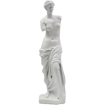Venus de Milo Statue - Handcrafted Resin Sculpture 11 Inch Tall White Greek Goddess Art | Museum ... | Amazon (US)