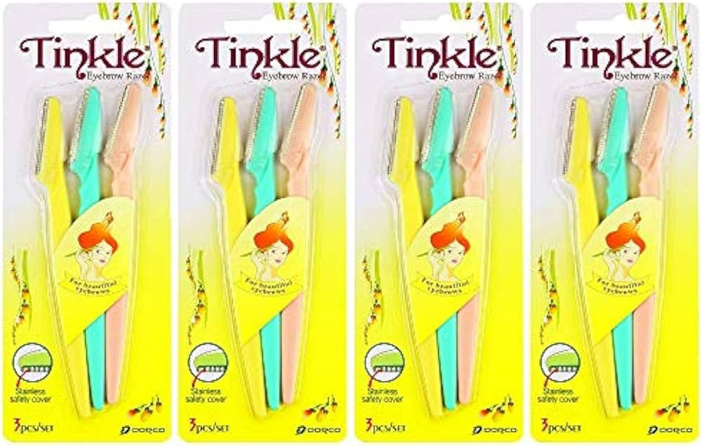 Dorco Tinkle Eyebrow Razors for Women, Dermaplane Razor 3 Razors , Eyebrow Trimmer Dermaplaning T... | Amazon (US)